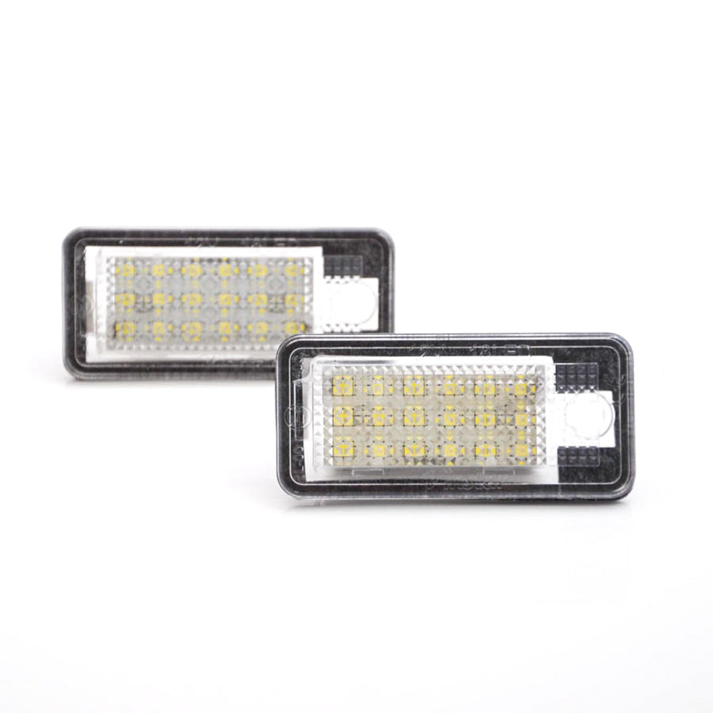 LED Kennzeichenbeleuchtung Module Xenon weiss CANBUS Audi A3 A4 A5 A6 A8 Q7 E-Prüfzeichen - LEDRide
