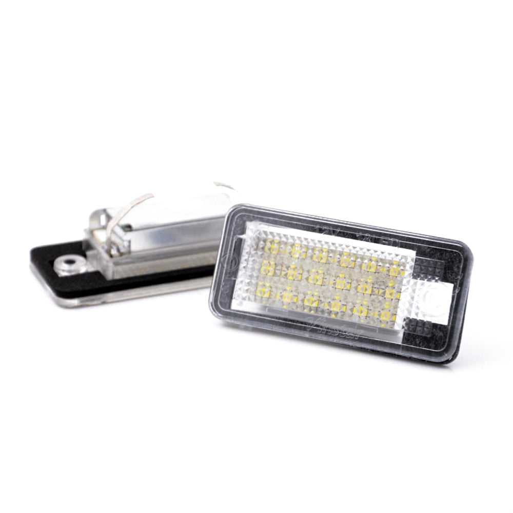 LED Kennzeichenbeleuchtung Module Xenon weiss CANBUS Audi A3 A4 A5 A6 A8 Q7 E-Prüfzeichen - LEDRide