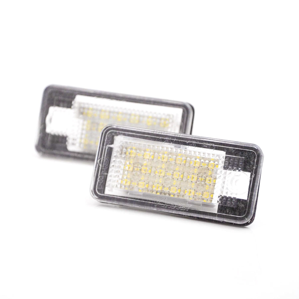 LED Kennzeichenbeleuchtung Module Xenon weiss CANBUS Audi A3 A4 A5 A6 A8 Q7 E-Prüfzeichen - LEDRide