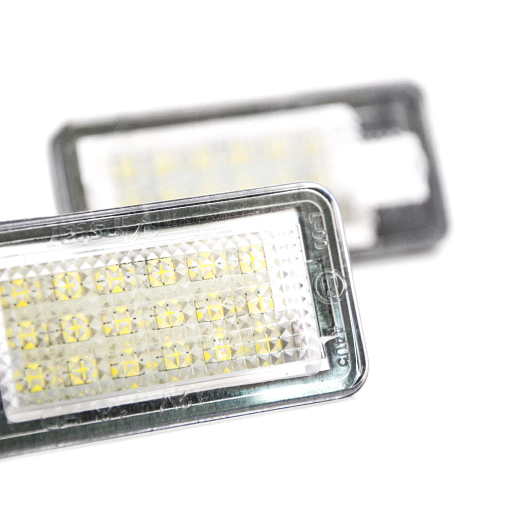 LED Kennzeichenbeleuchtung Module Xenon weiss CANBUS Audi A3 A4 A5 A6 A8 Q7 E-Prüfzeichen - LEDRide
