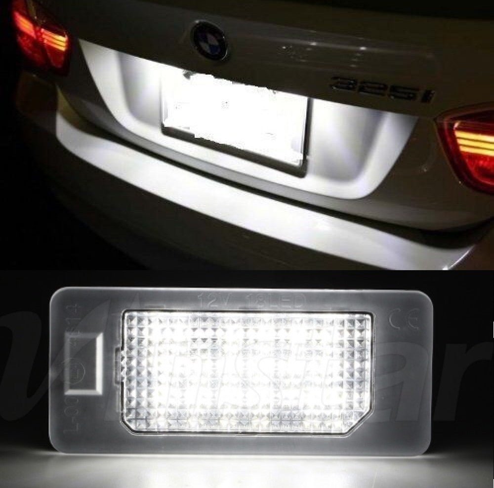 BMW LED Kennzeichenbeleuchtung für 1er 3er 5er X1 X3 X5 X6 M3 M4 - TÜV - frei - LEDRide