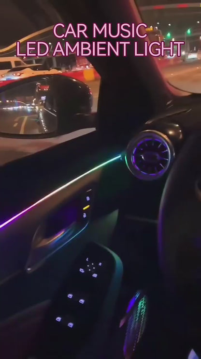10-in-1 LED-sfeerverlichtingsset met app-bediening | RGB Symphony binnenverlichting incl. voetverlichting | Universele auto-sfeerverlichting